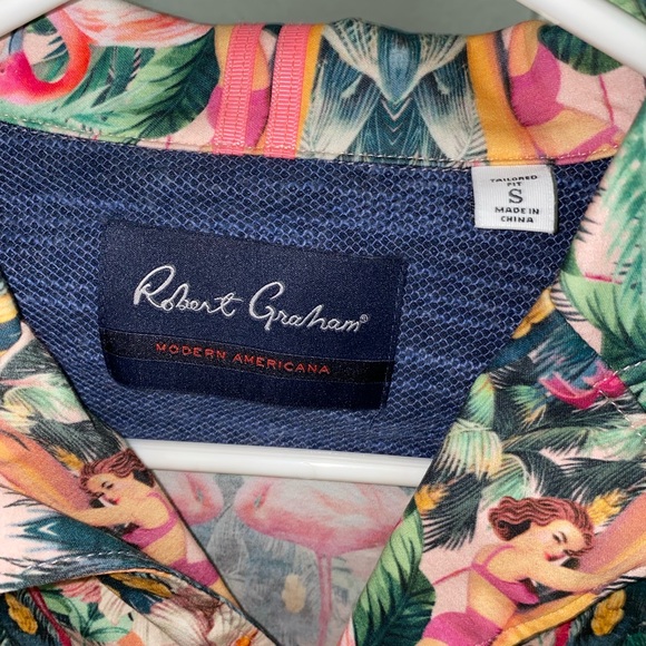 Tropical Robert Graham button-up size small - Picture 5 of 6